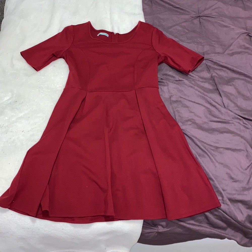Maurices’ Pleated Red Dress